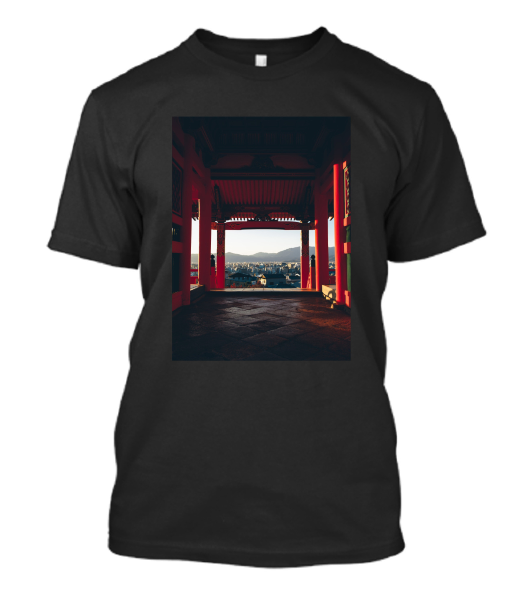 Kyoto View Scenic Temple Landscape T-Shirt