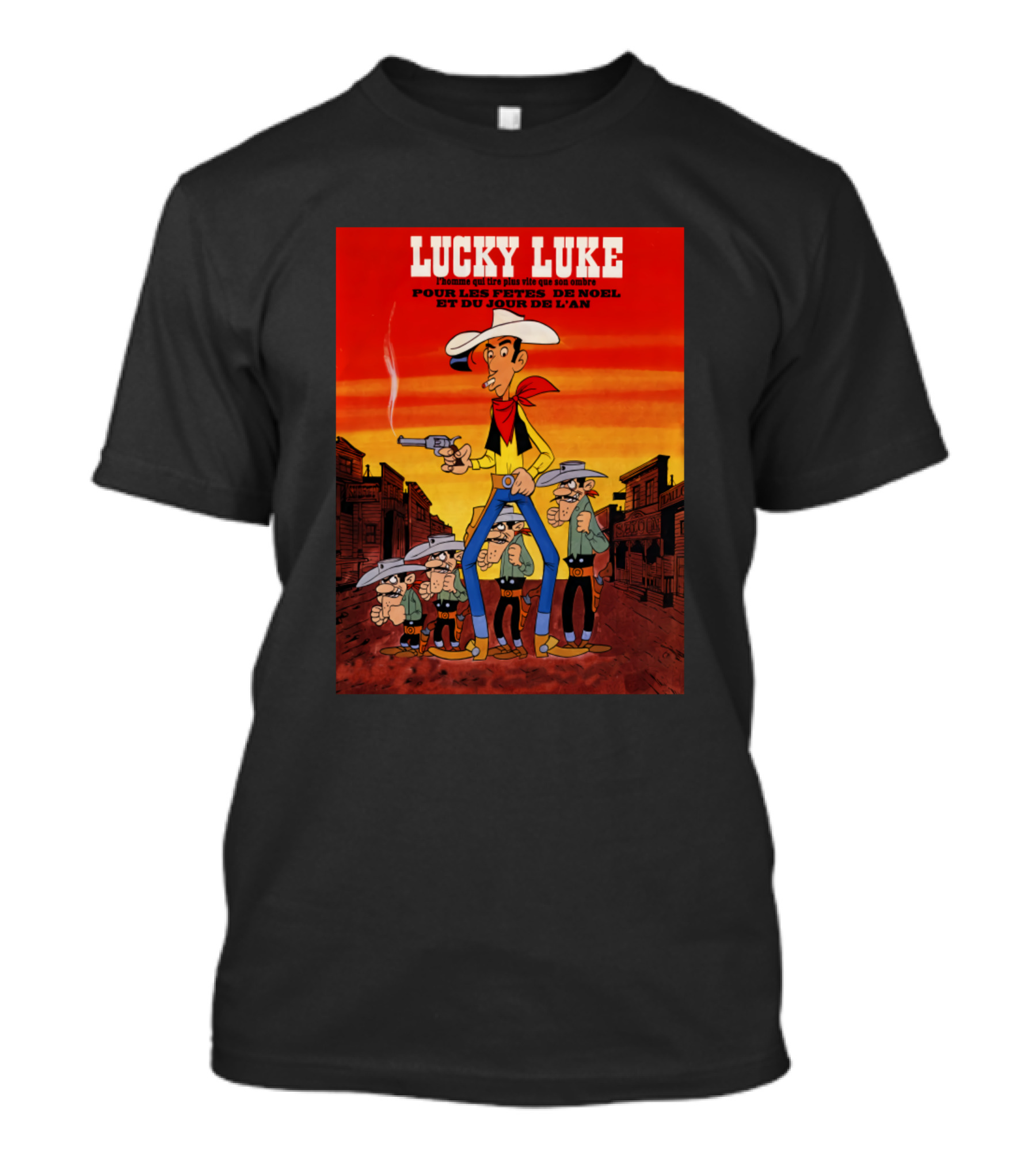 LUCKY LUKE POUR LES FÊTES DE NOËL ET DU JOUR DE L'AN T-Shirt