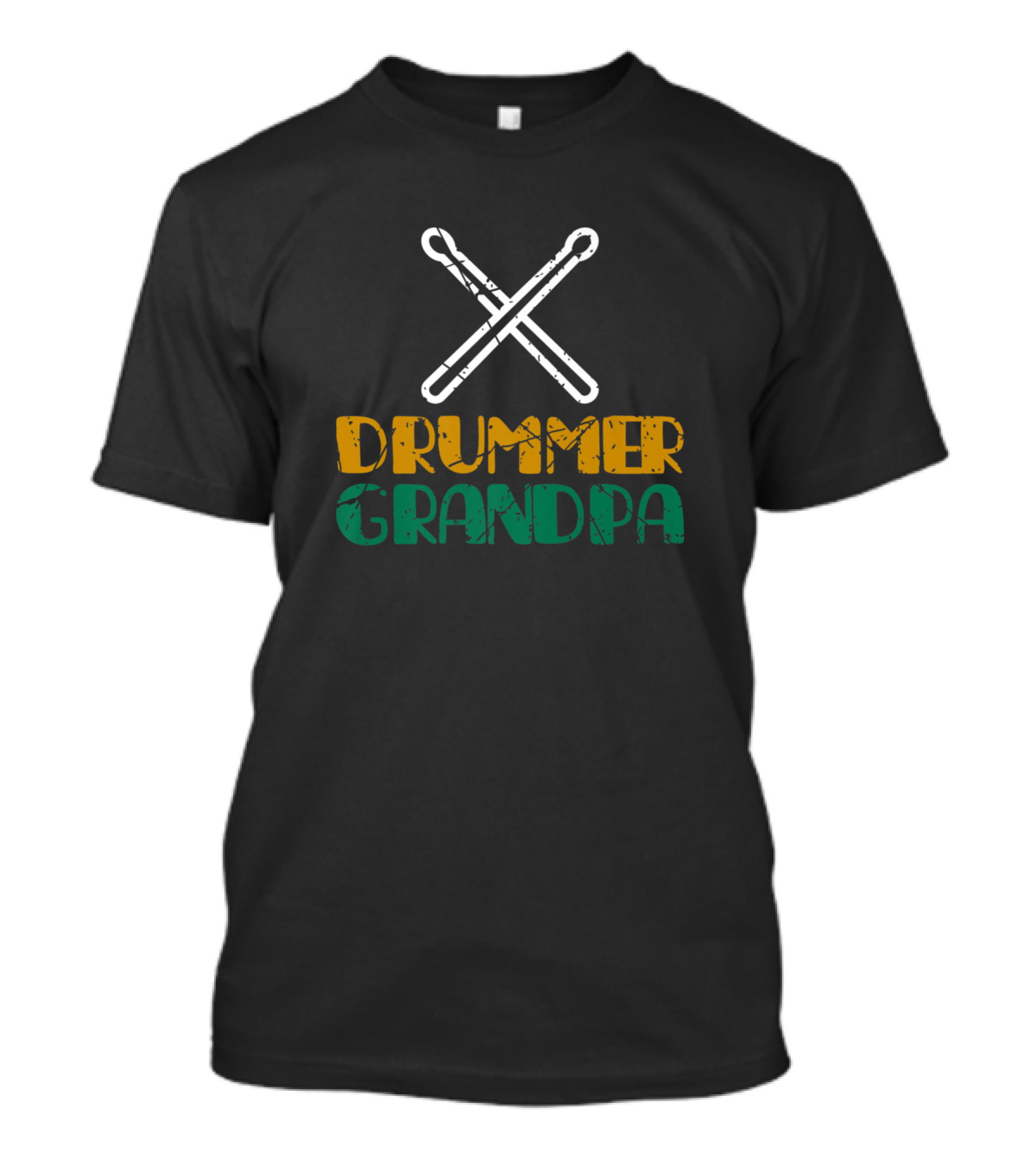 Mens Drummer Grandpa Funny Drumming Sticks T-Shirt