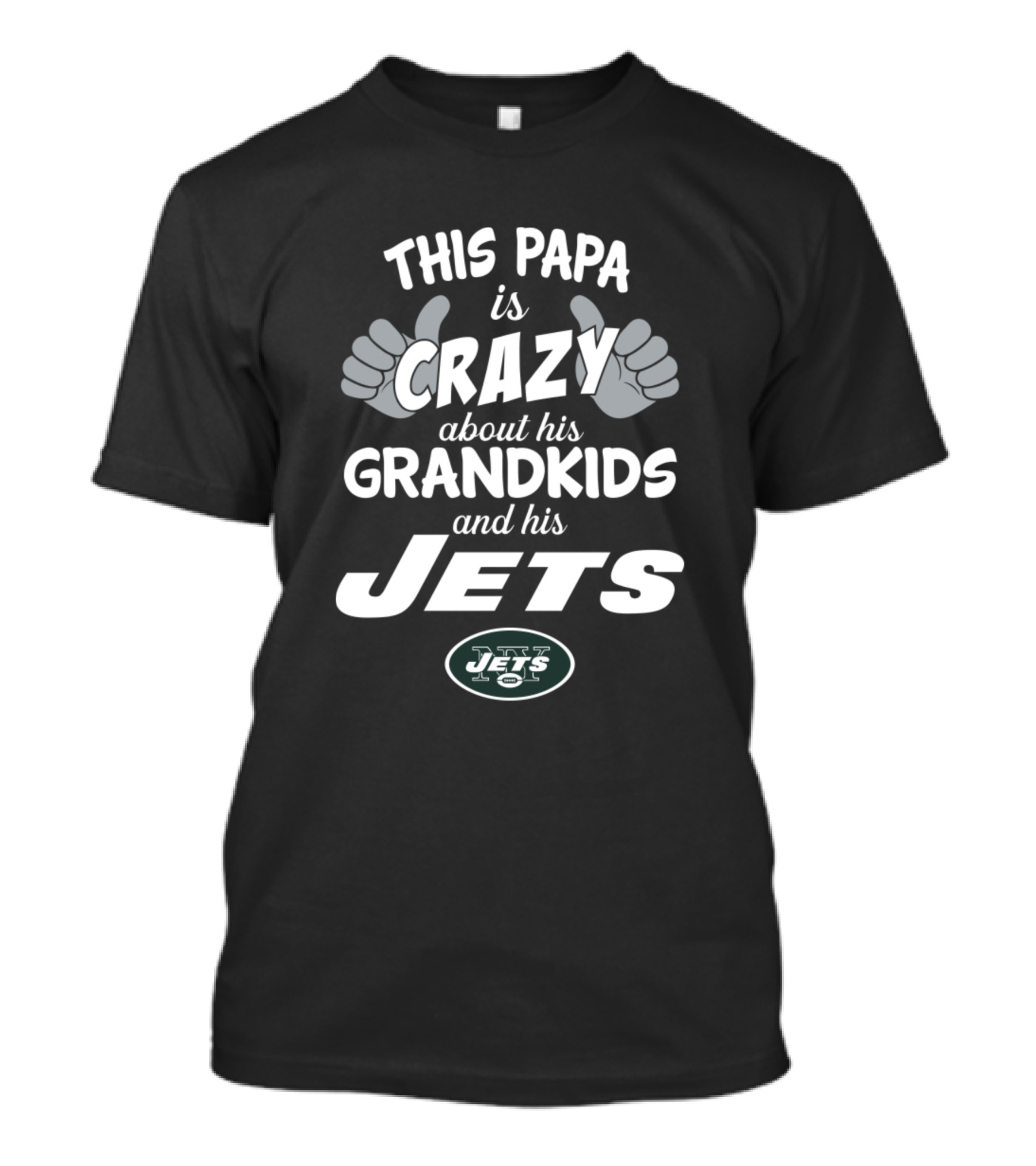 This Papa Is Crazy About His Grandkids And His New York Jets T-Shirt