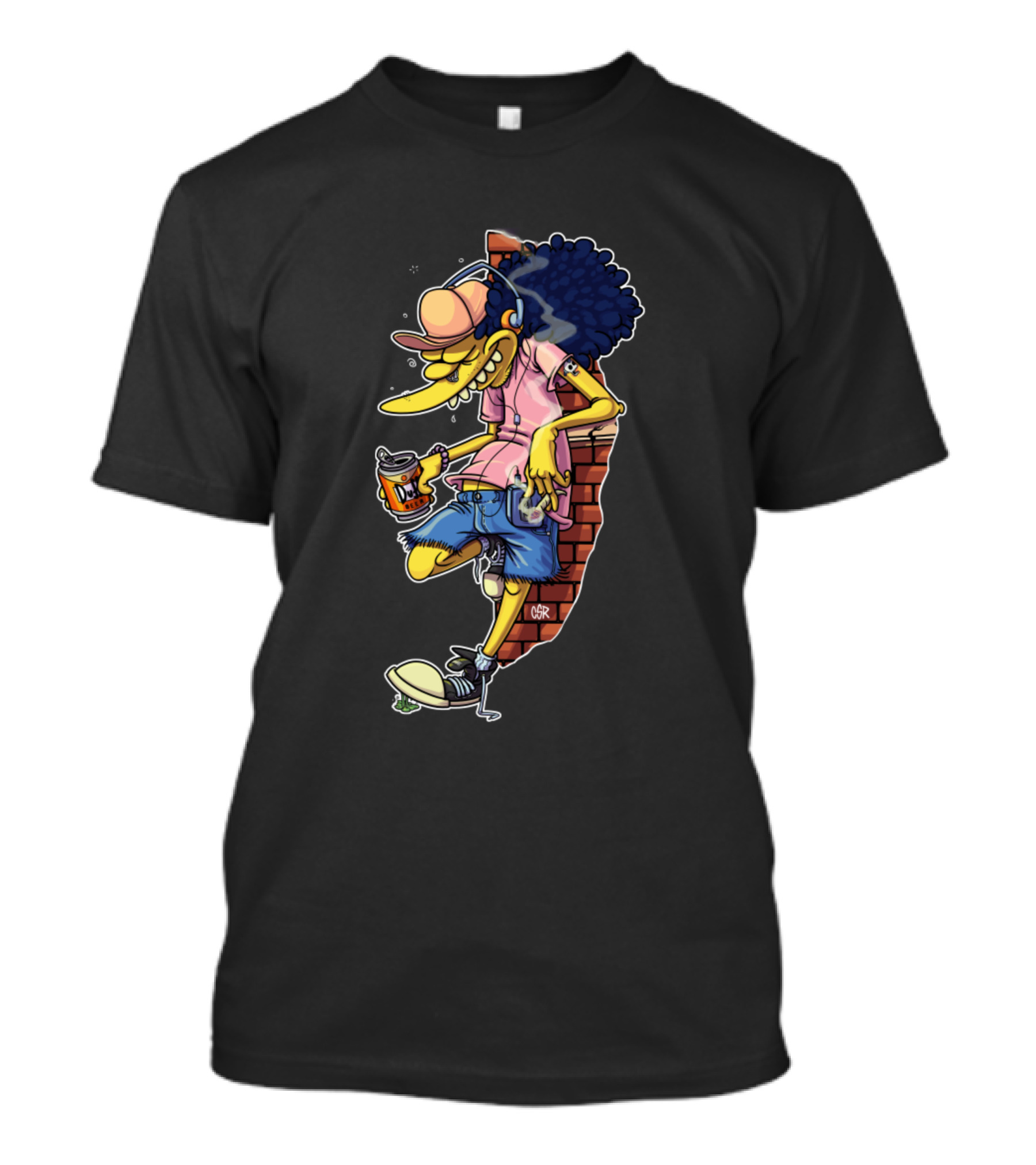Otto Mann Leaning On Brick Wall Graffiti T-Shirt