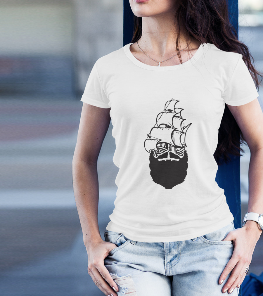 Pirate Beard Ship T-Shirt
