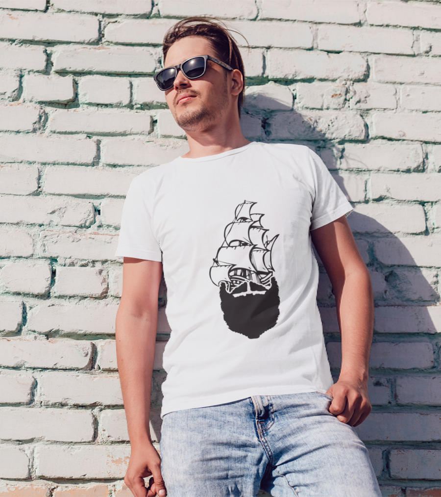 Pirate Beard Ship T-Shirt