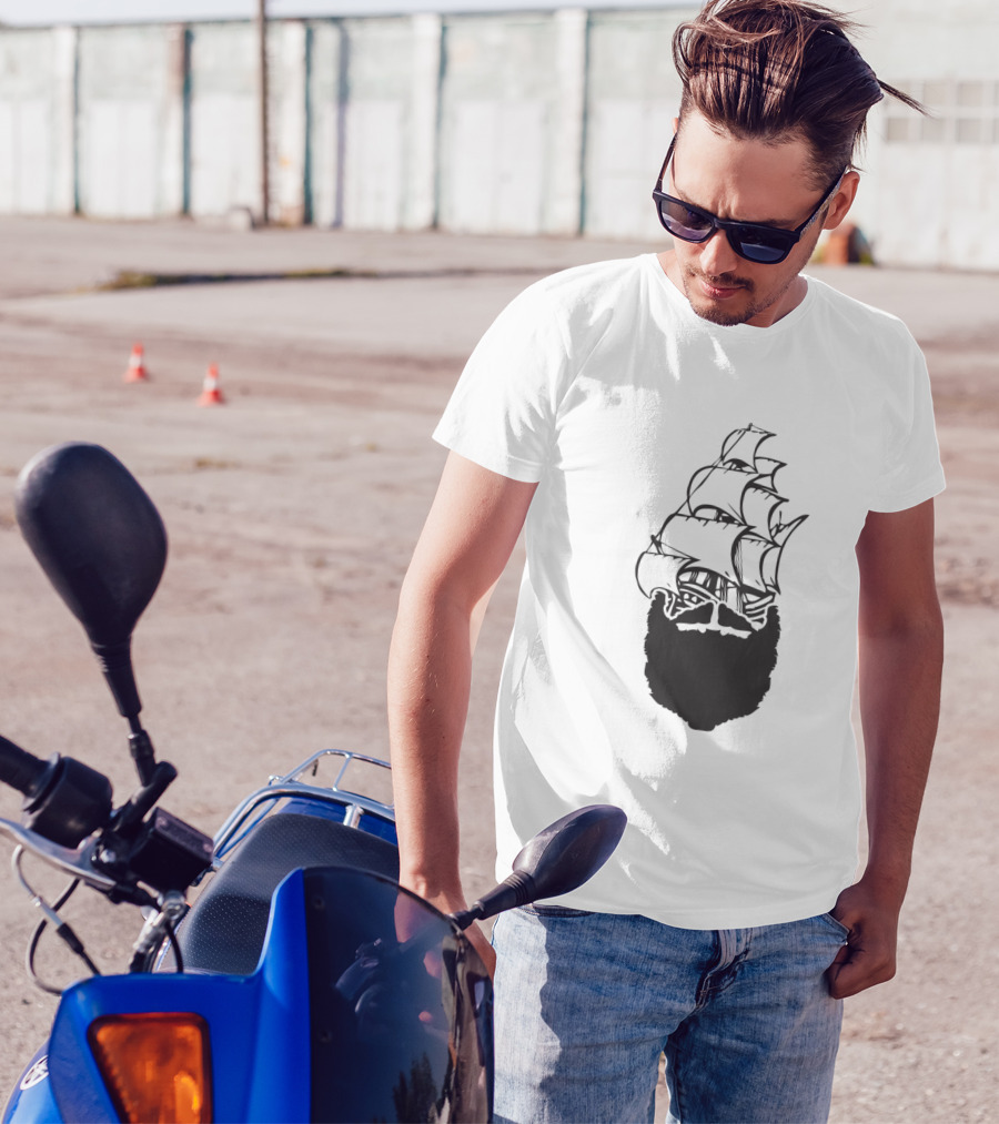 Pirate Beard Ship T-Shirt