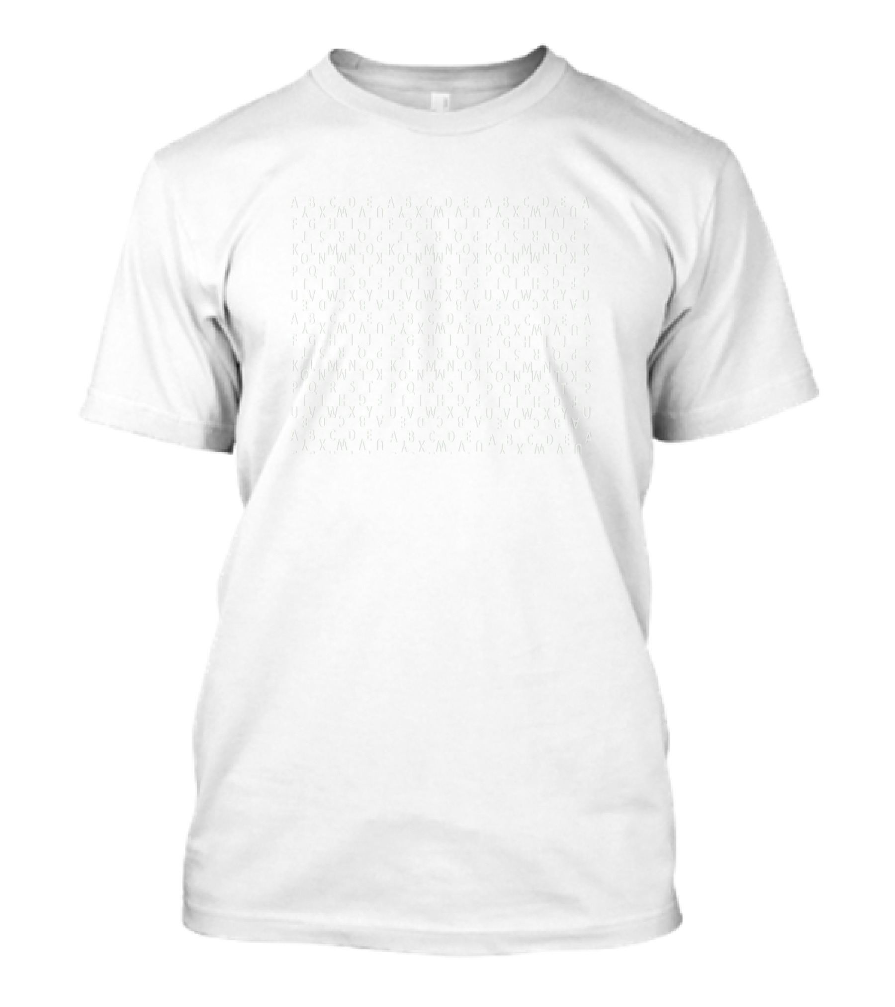 Red Alphabet Black Grid T-Shirt