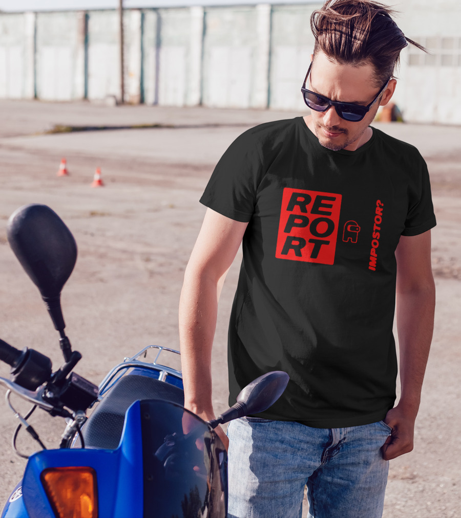 Report Who Is The Impostor Among Us Game Iconic Reference T-Shirt