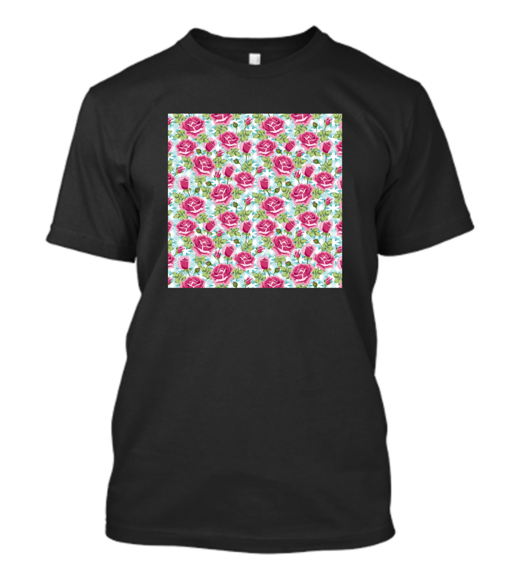 Roses Pattern Floral Blossoms T-Shirt