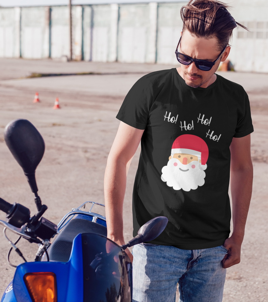 Santa Claus Ho Ho Ho Cheerful Holiday T-Shirt