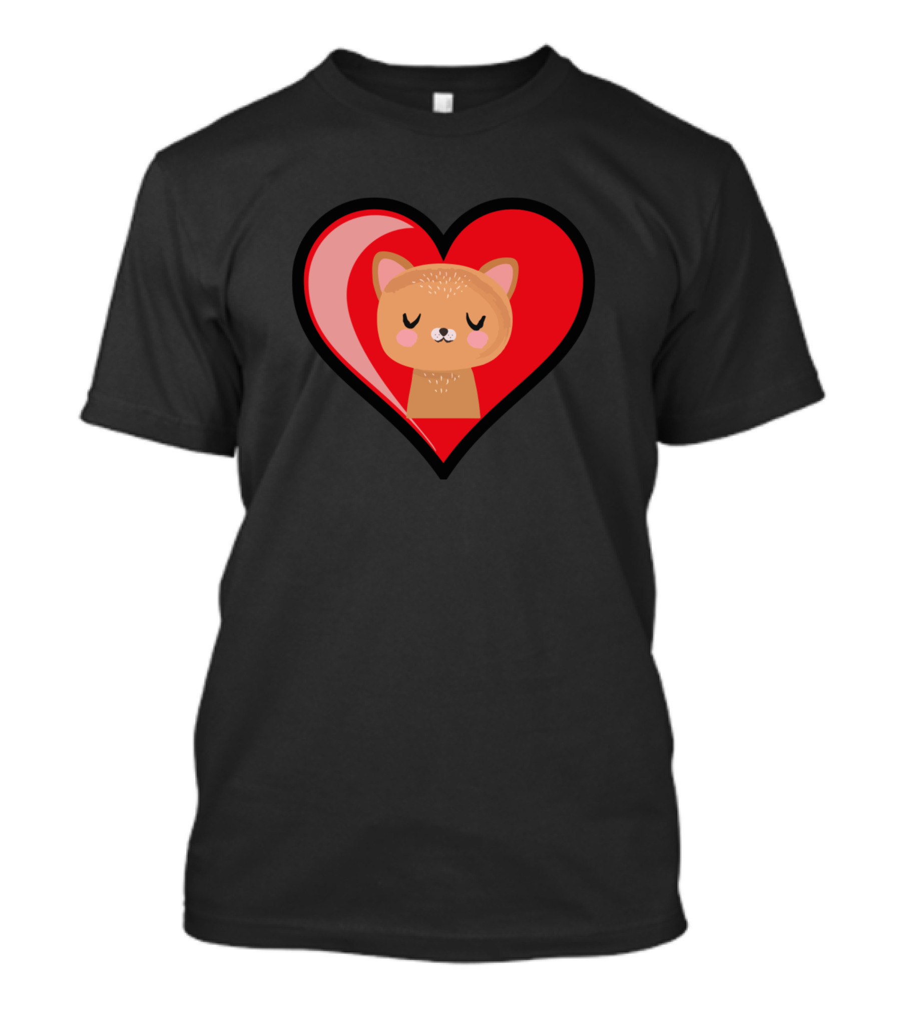 Animal Lover Heart Cat T-Shirt