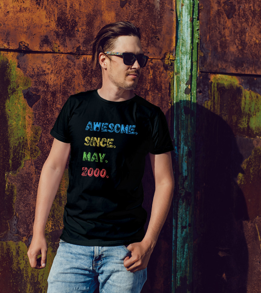 Awesome Since May 2000 Retro T-Shirt