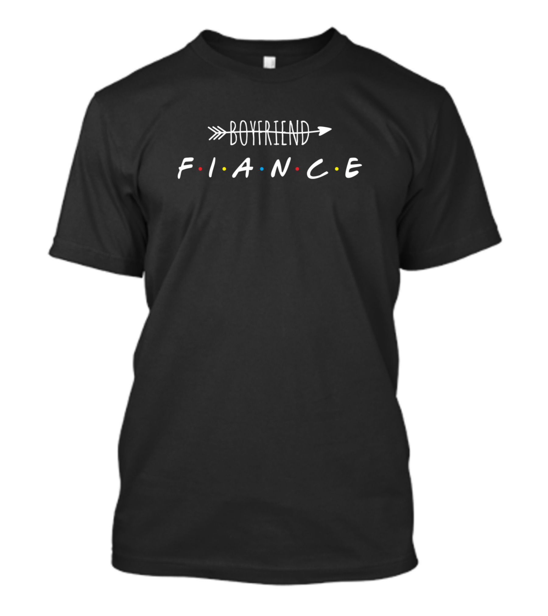 Boyfriend Arrow Fiance Dots T-Shirt