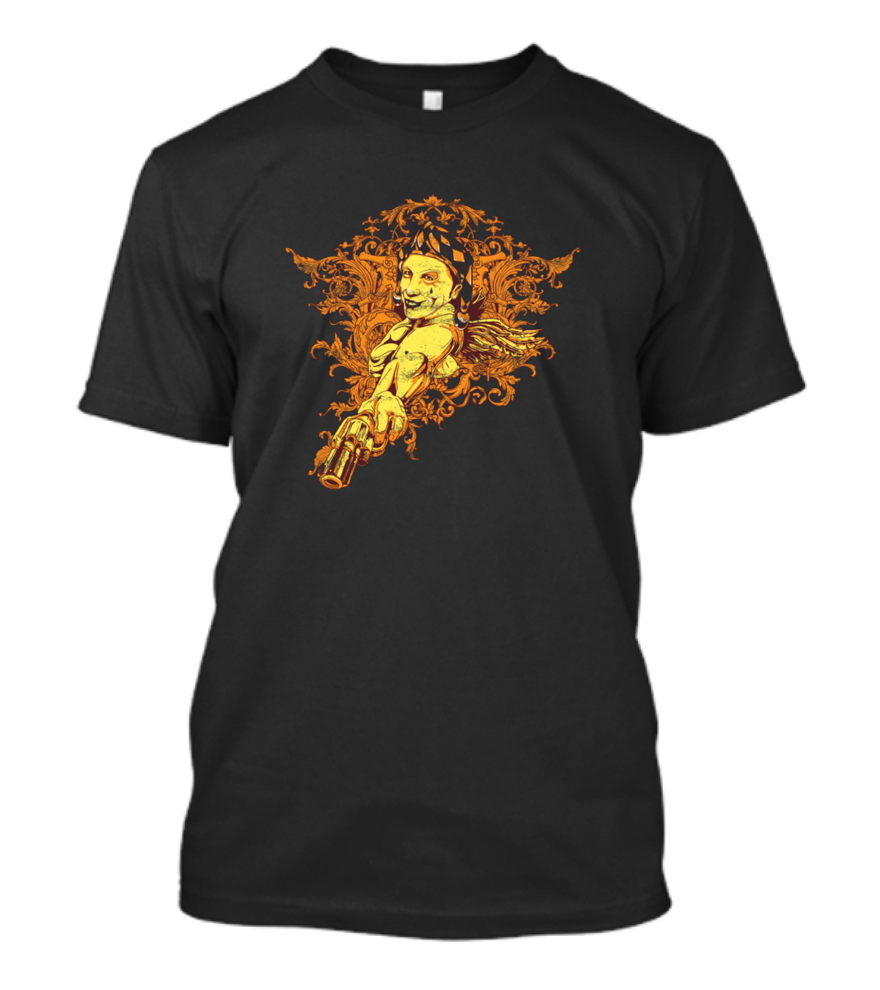 American Indian Artwork Awesome American Indian Ornate Warrior Motif T-Shirt