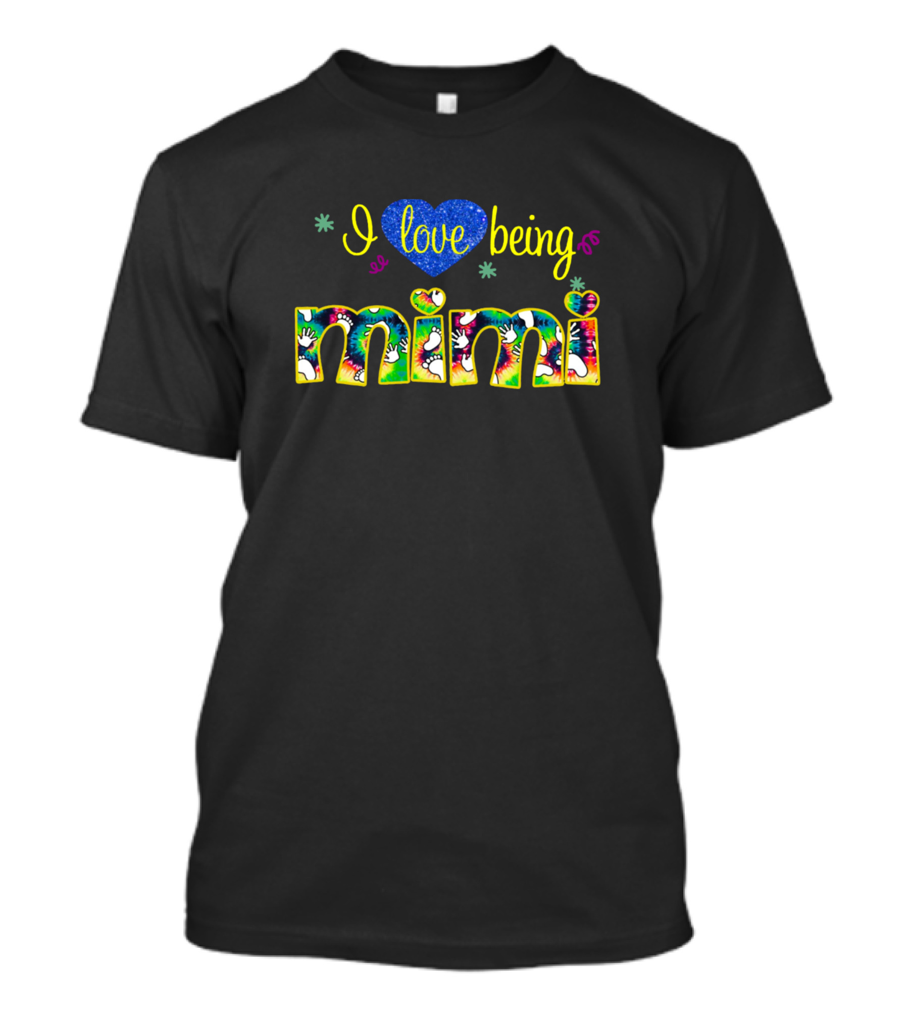 I Love Being Mimi Colorful Heart T-Shirt