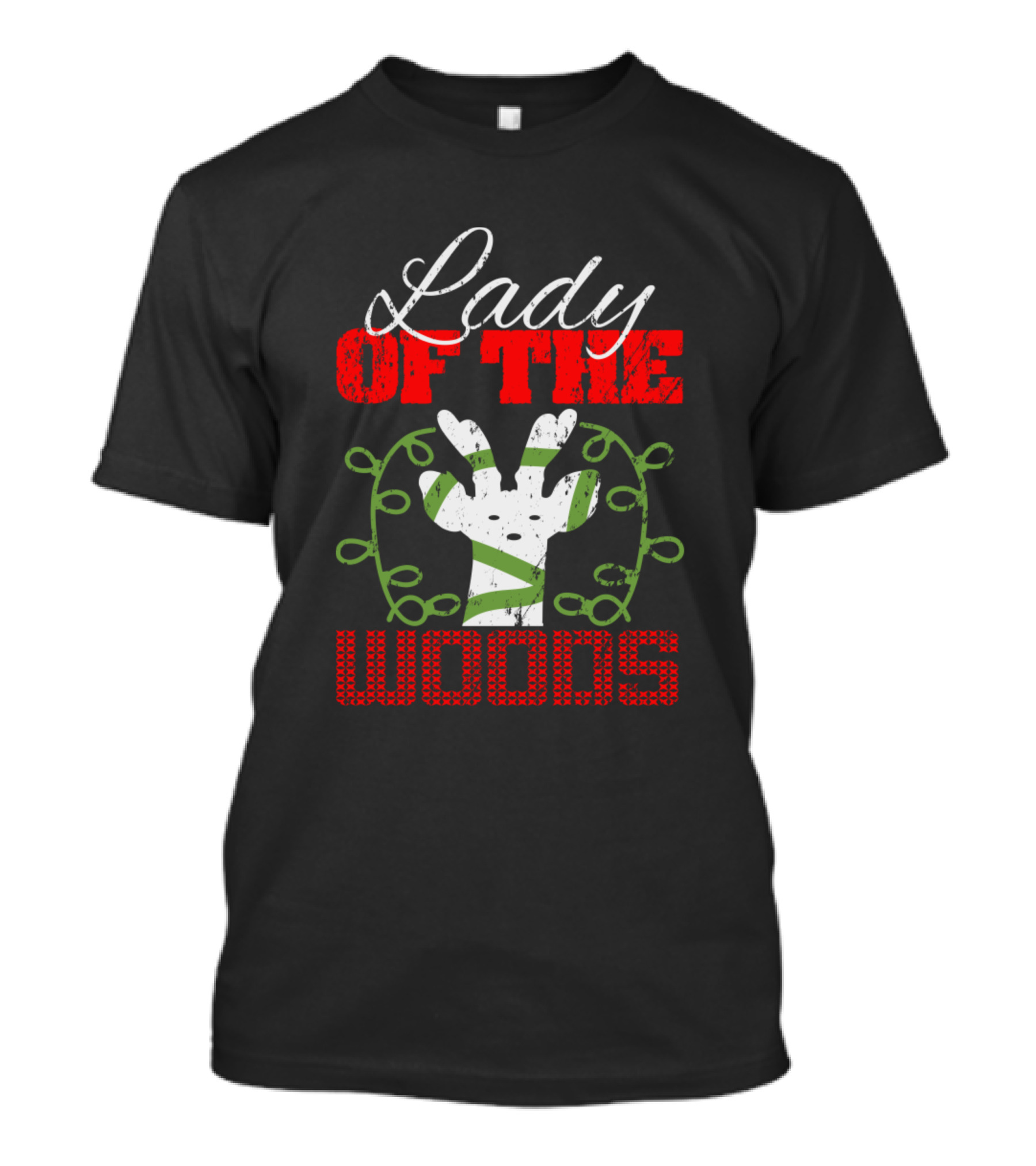 Lady Of The Woods Hand Wrapped In Green Vines T-Shirt
