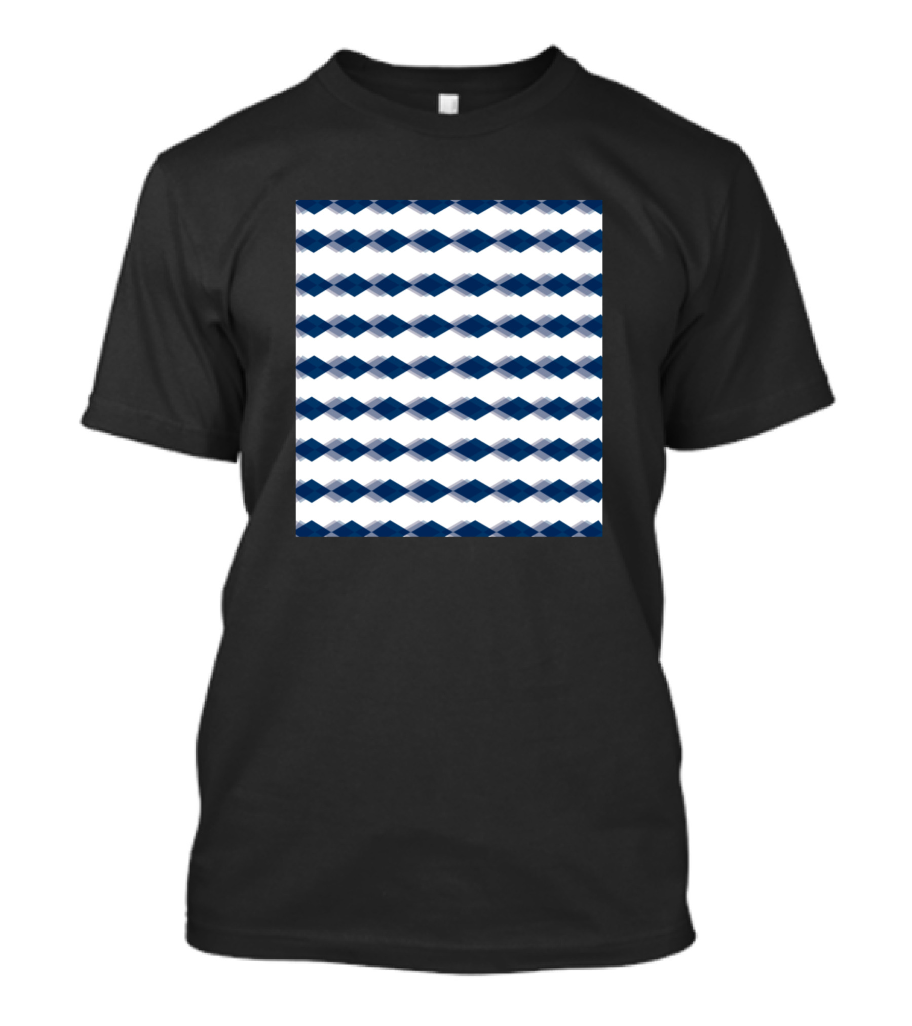 Blue Diamond Lattice T-Shirt