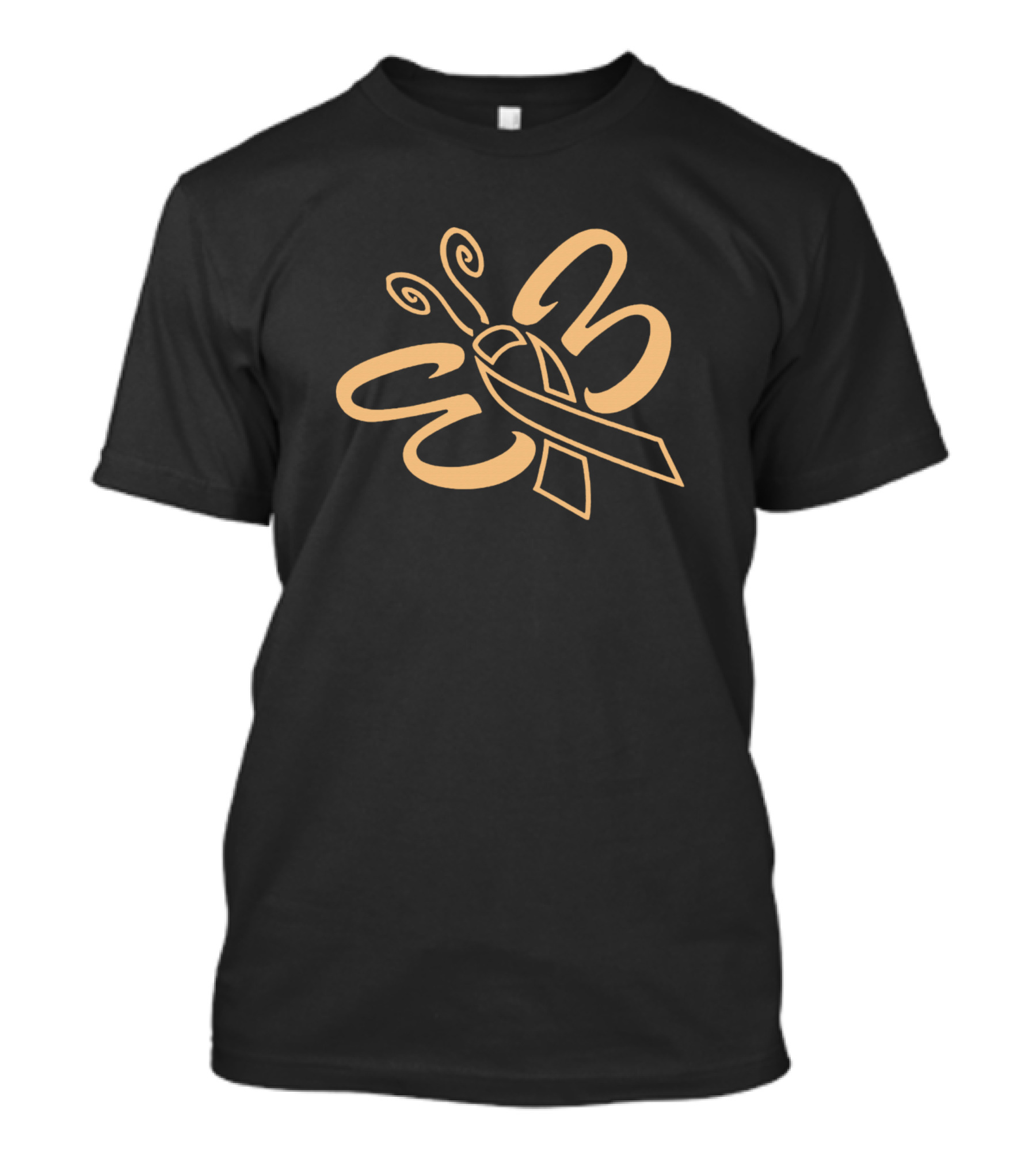 Butterfly Hope Believe Faith Cure For Endometrial Cancer Awareness T-Shirt