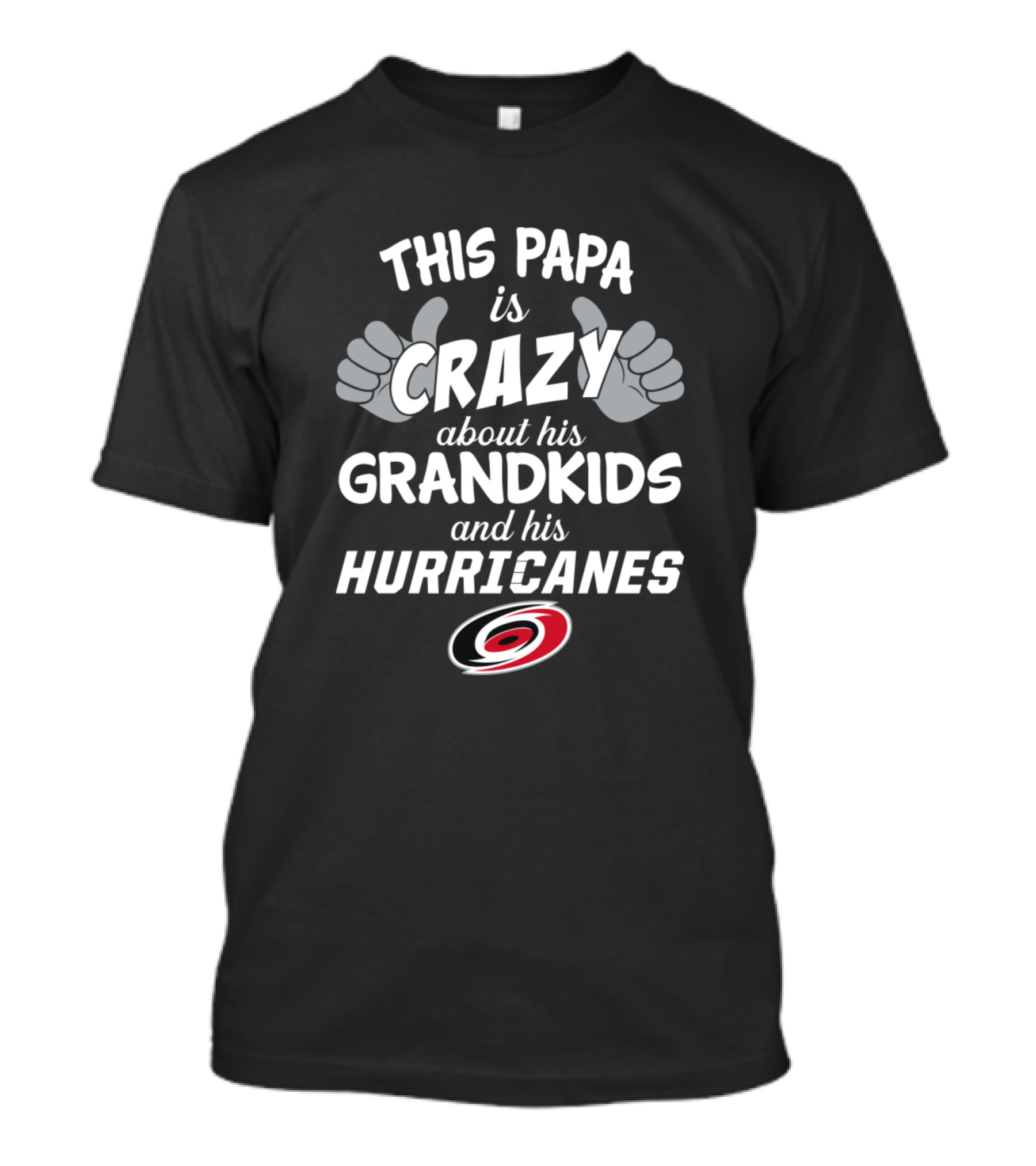 This Papa Is Crazy About His Grandkids And His Hurricanes T-Shirt