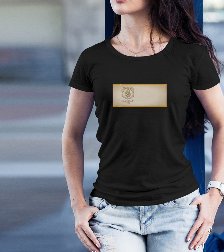 Scorpio Classic Zodiac Emblem With Artistic Crest T-Shirt