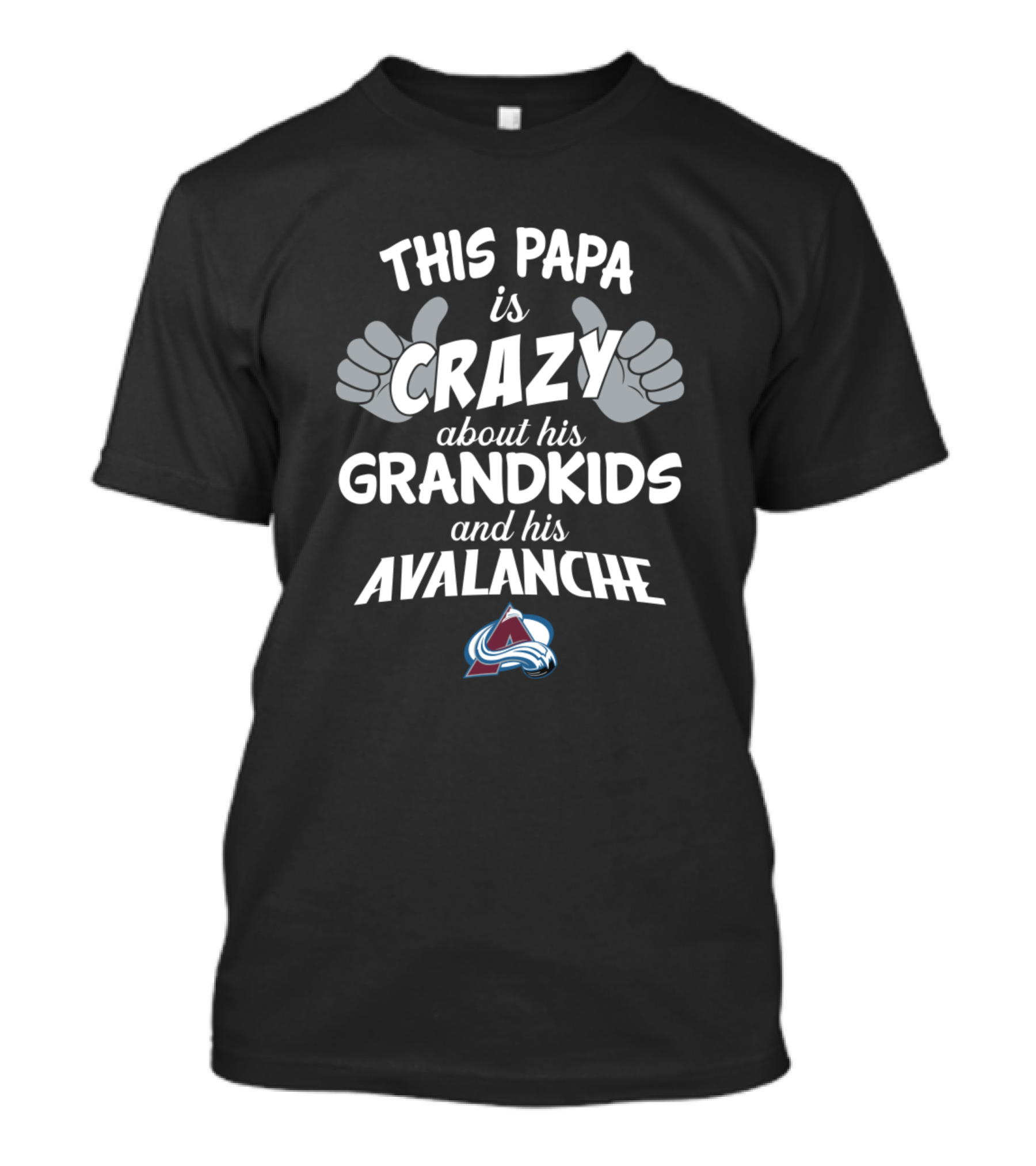 This Papa Is Crazy About His Grandkids And His Avalanche T-Shirt