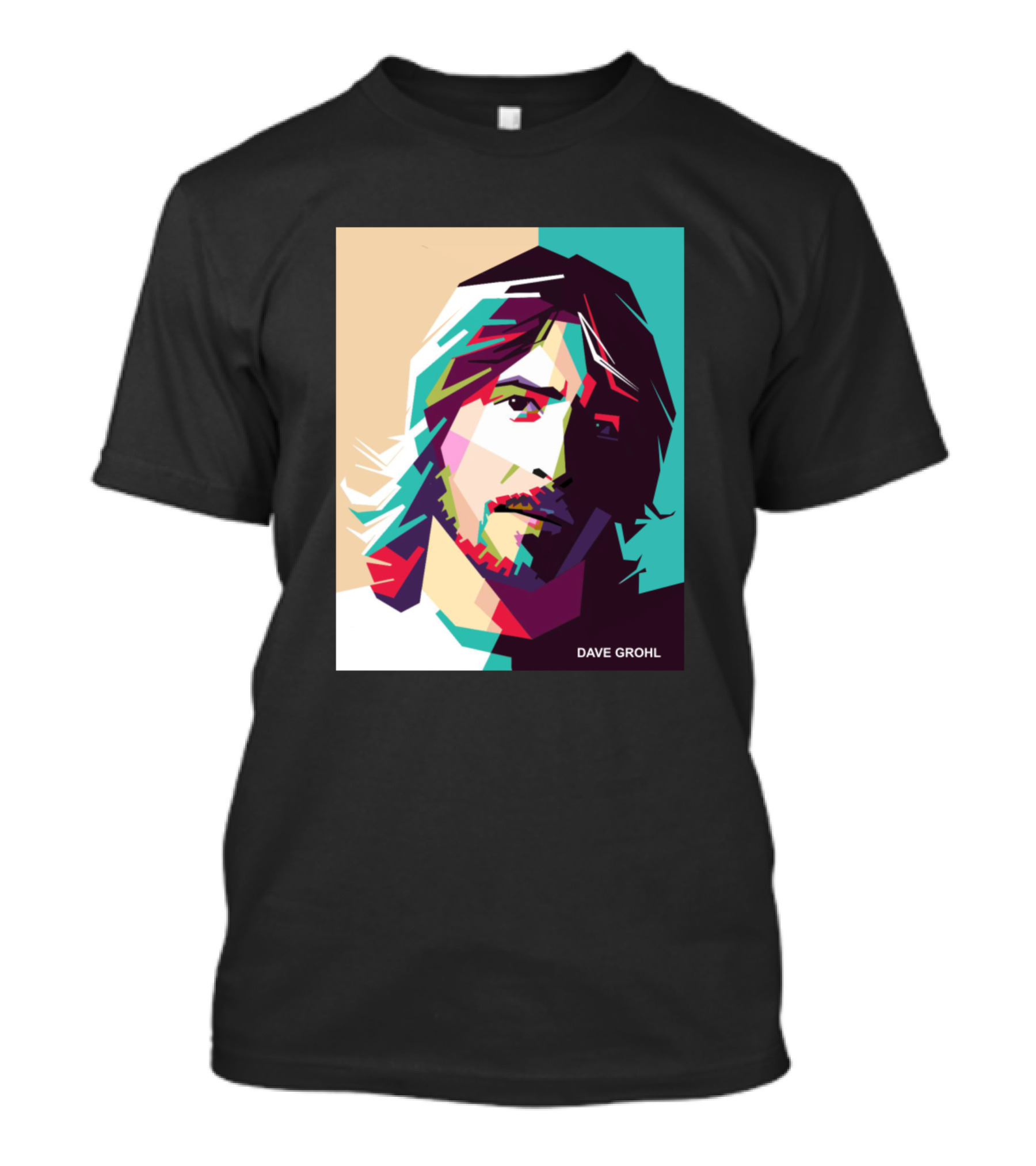 Dave Grohl Popart Multicolor T-Shirt