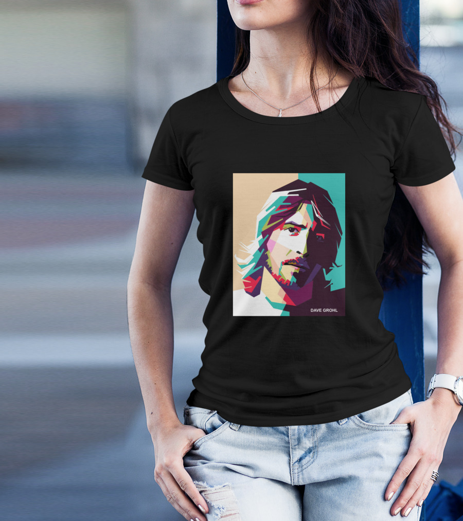 Dave Grohl Popart Multicolor T-Shirt