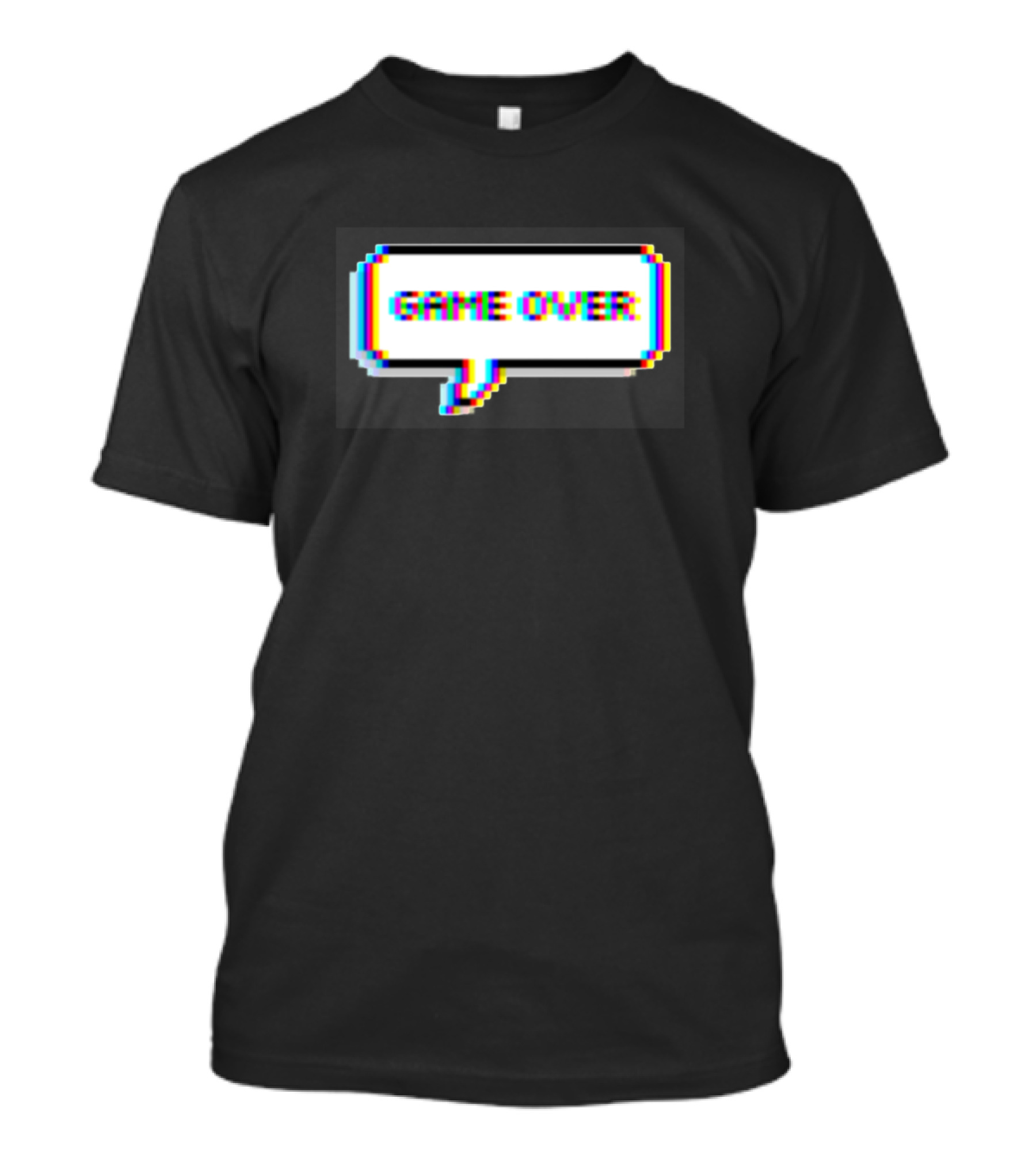 Game Over Defeat Game Pixel Speech Bubble T-Shirt