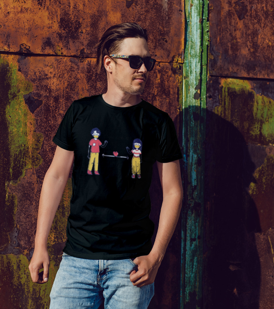 Two Meter Social Distancing With Heart Gap T-Shirt