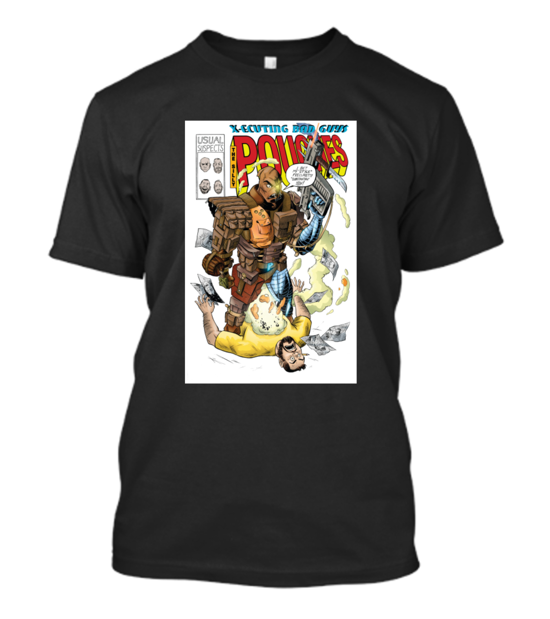 X-Scuting Bad Guys Pouches Usual Suspects T-Shirt