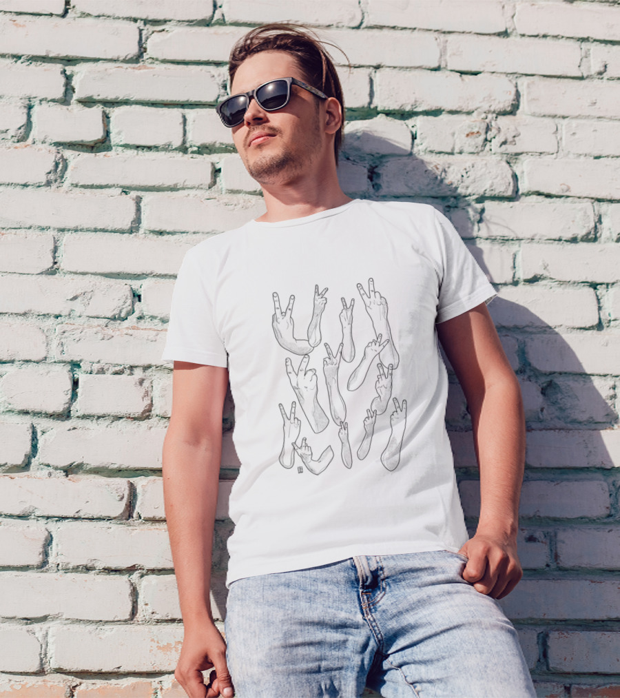 Up Yours Hand Gesture T-Shirt