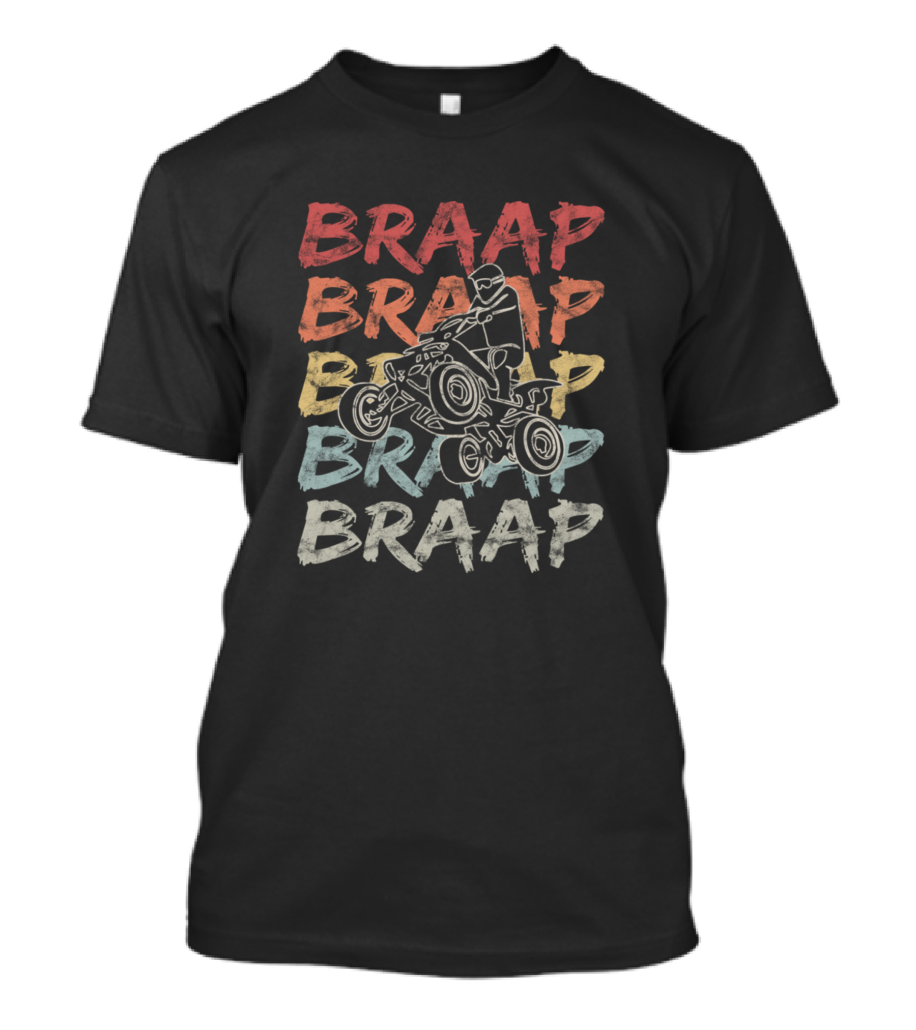 Braap Braap Braap Braap Vintage Quad Biker T-Shirt