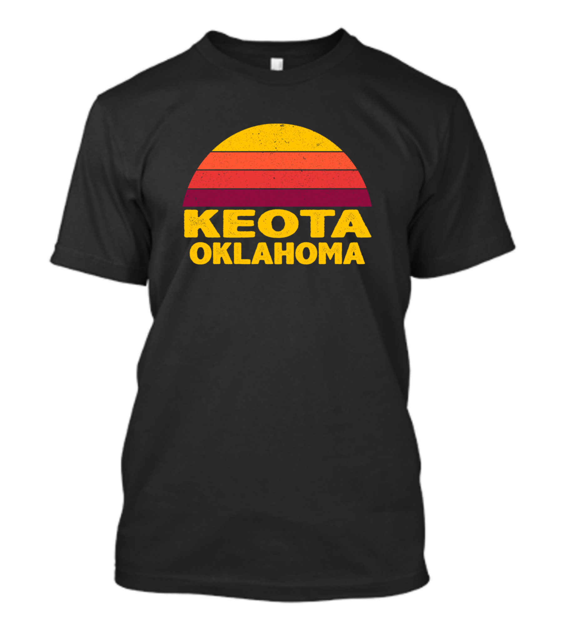 Keota Oklahoma Retro Sunset T-Shirt