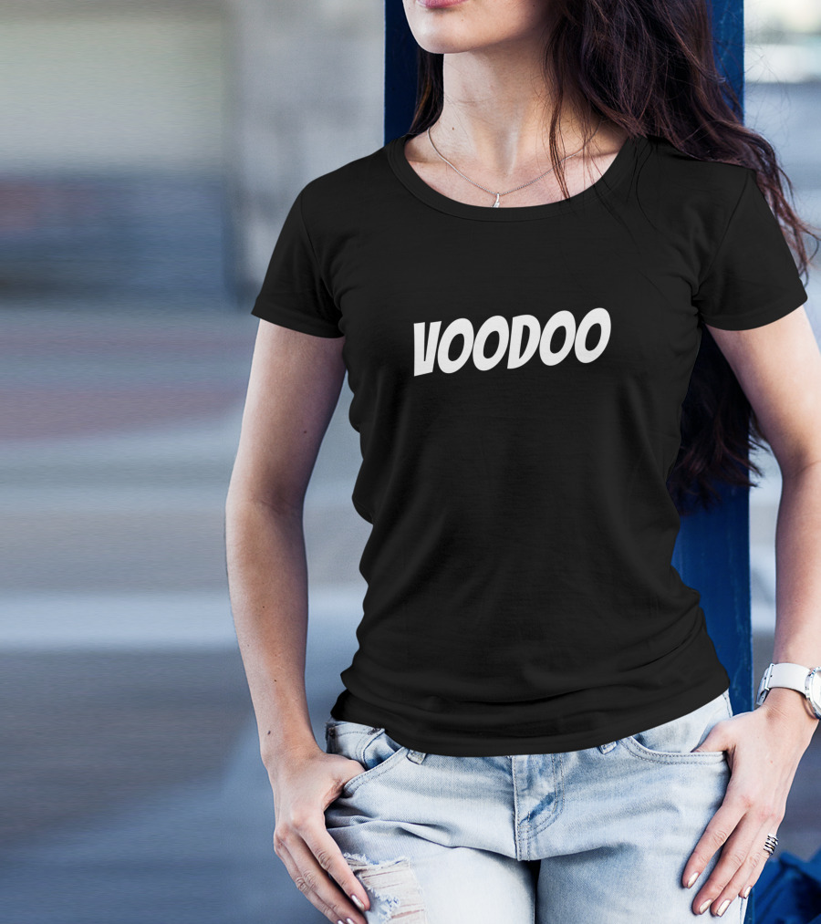 Voodoo Minimalism Bold Lettering T-Shirt