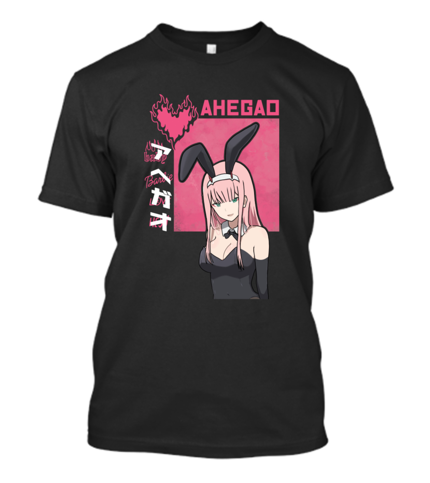 Ahegao Zero Two Bunny Girl T-Shirt