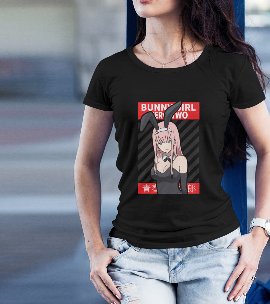 Bunny Girl Zero Two 青春ゼロ二郎 T-Shirt