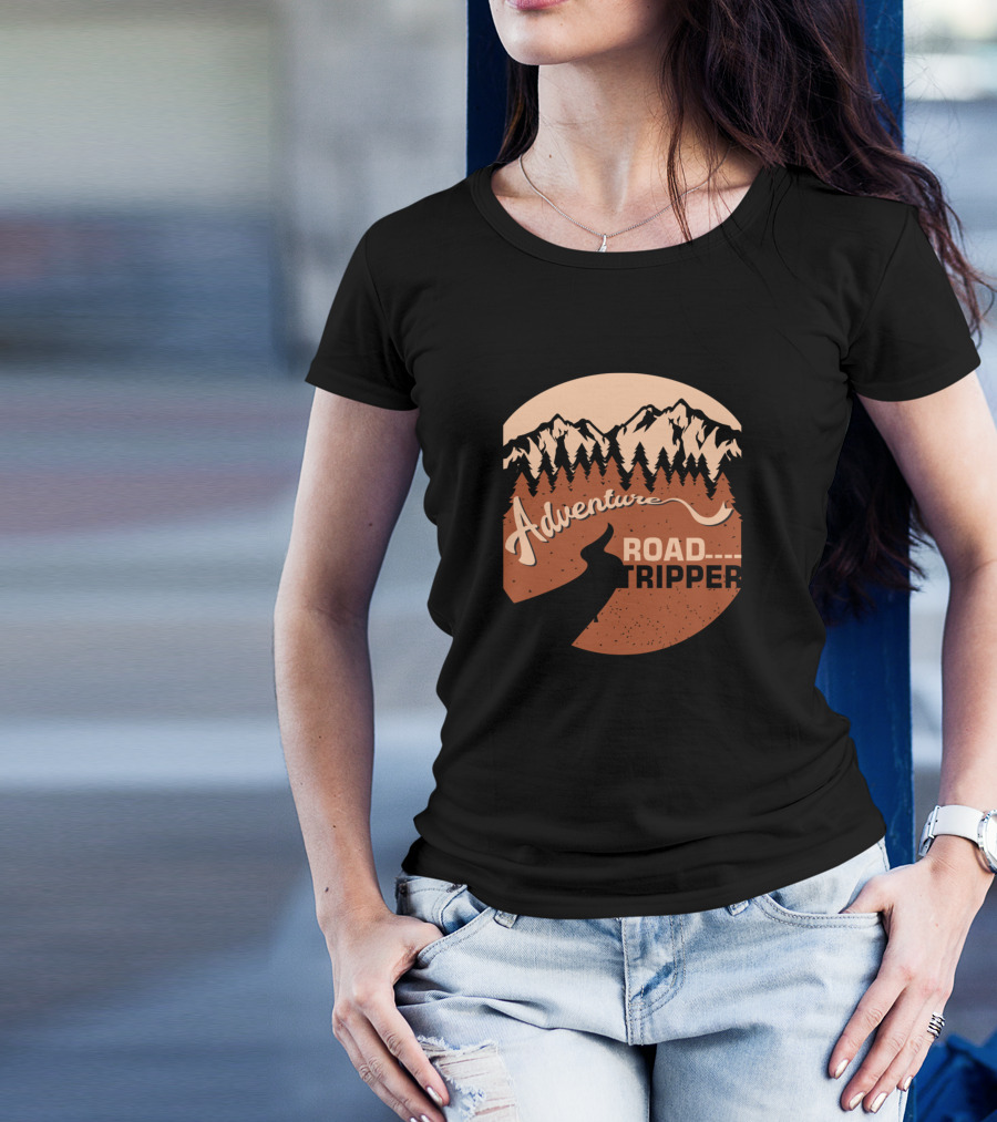 Adventure Road Tripper Scenic Mountain Journey T-Shirt