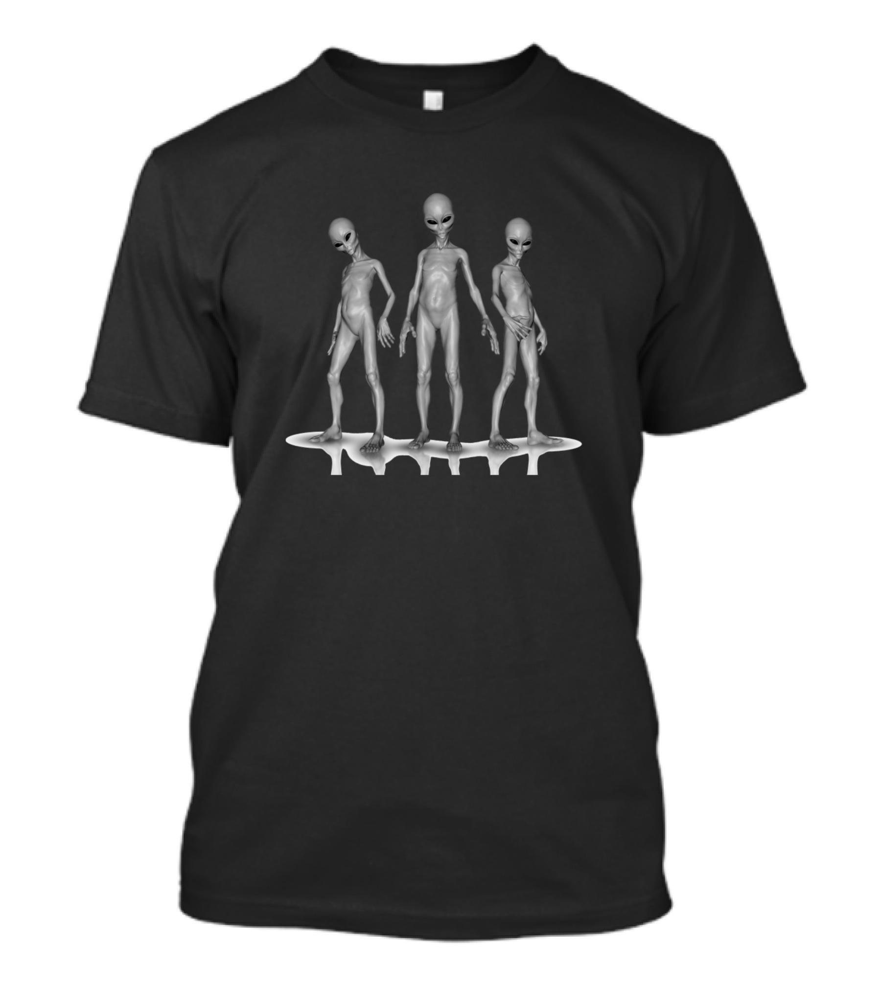Alien Group Standing Together T-Shirt