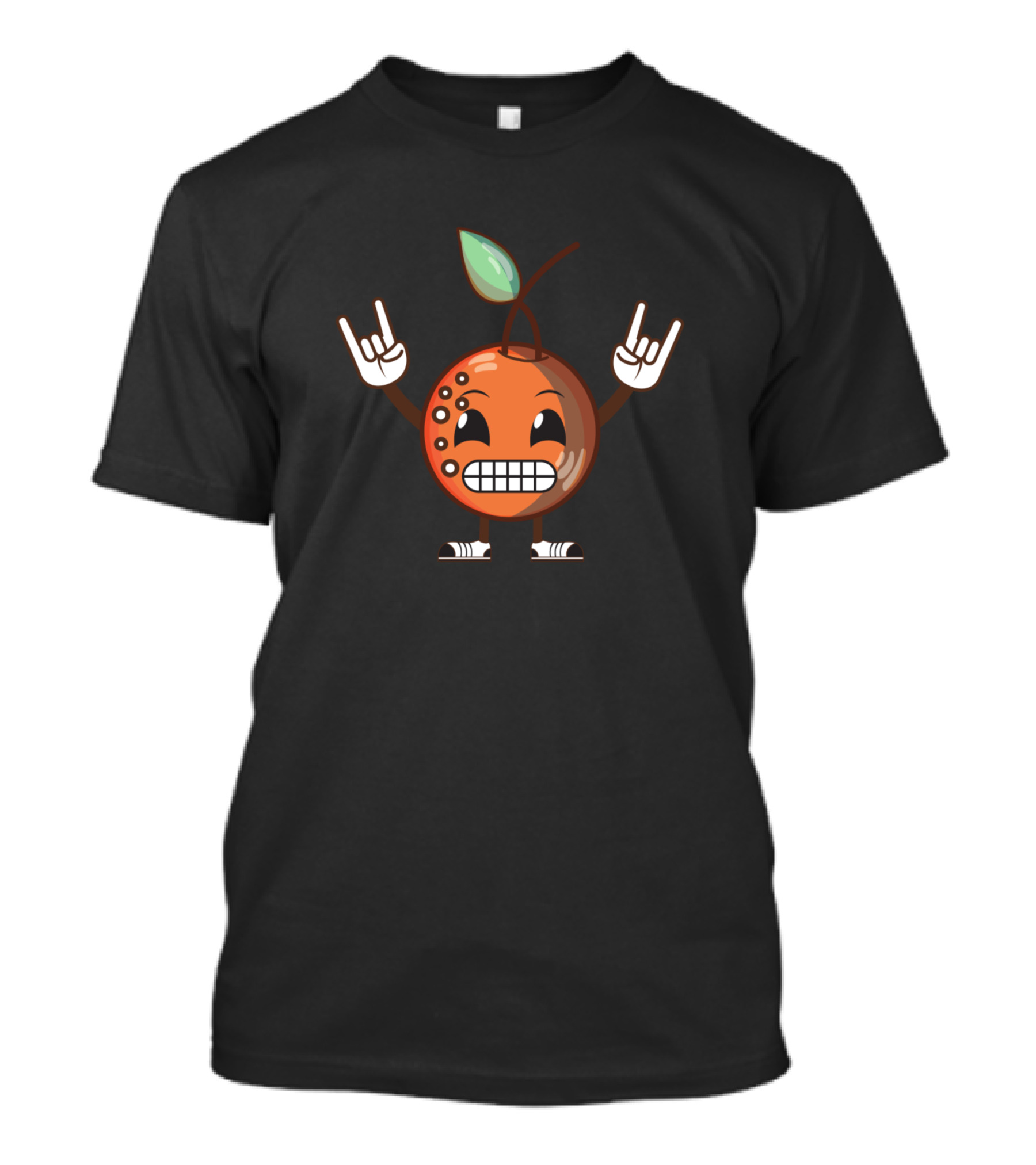 Apple Feels The Beat With Rock On Fruit Character T-Shirt