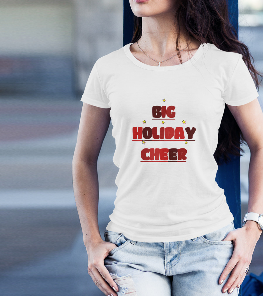 BIG HOLIDAY CHEER Stars T-Shirt
