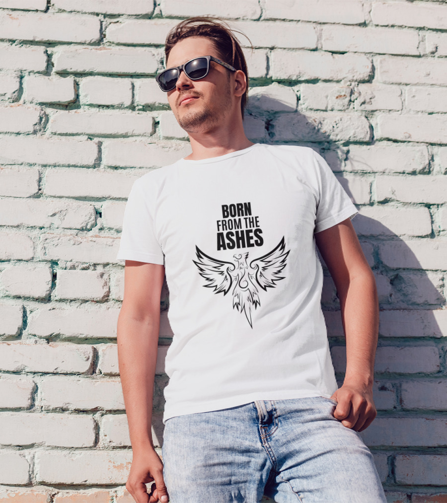 Born From The Ashes Phoenix Resurgence Emblem T-Shirt