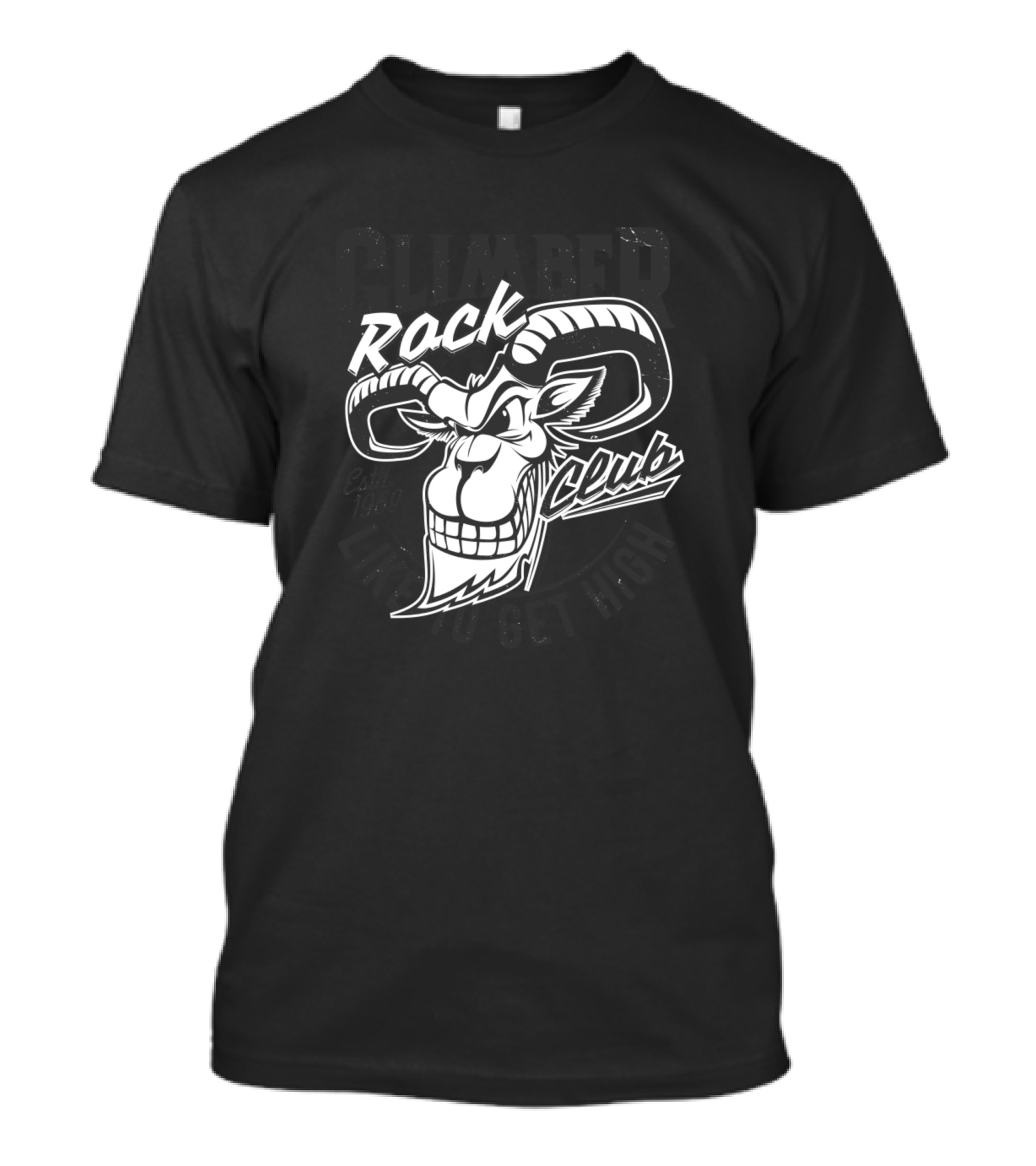 Climber Rock Club Like To Get High Capricorn Mountaineer Est 1986 T-Shirt