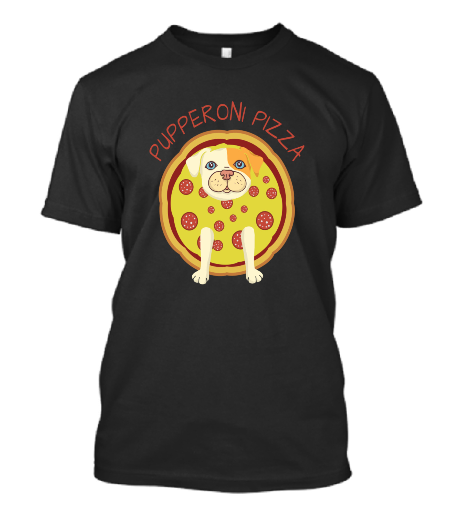 Pupperoni Pizza Cute Funny Pun Dog T-Shirt