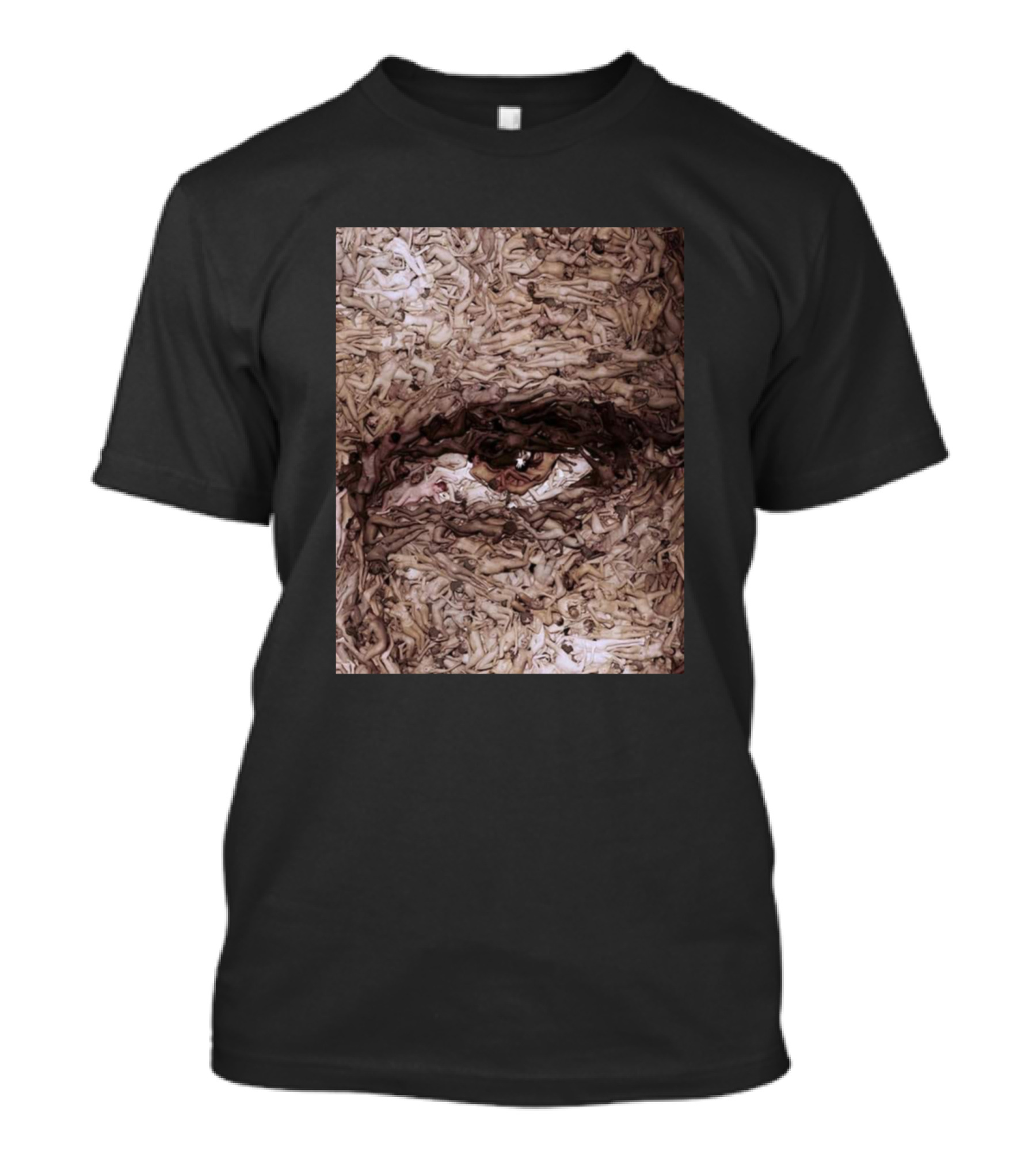Eye On You Human Figures Optical Illusion T-Shirt
