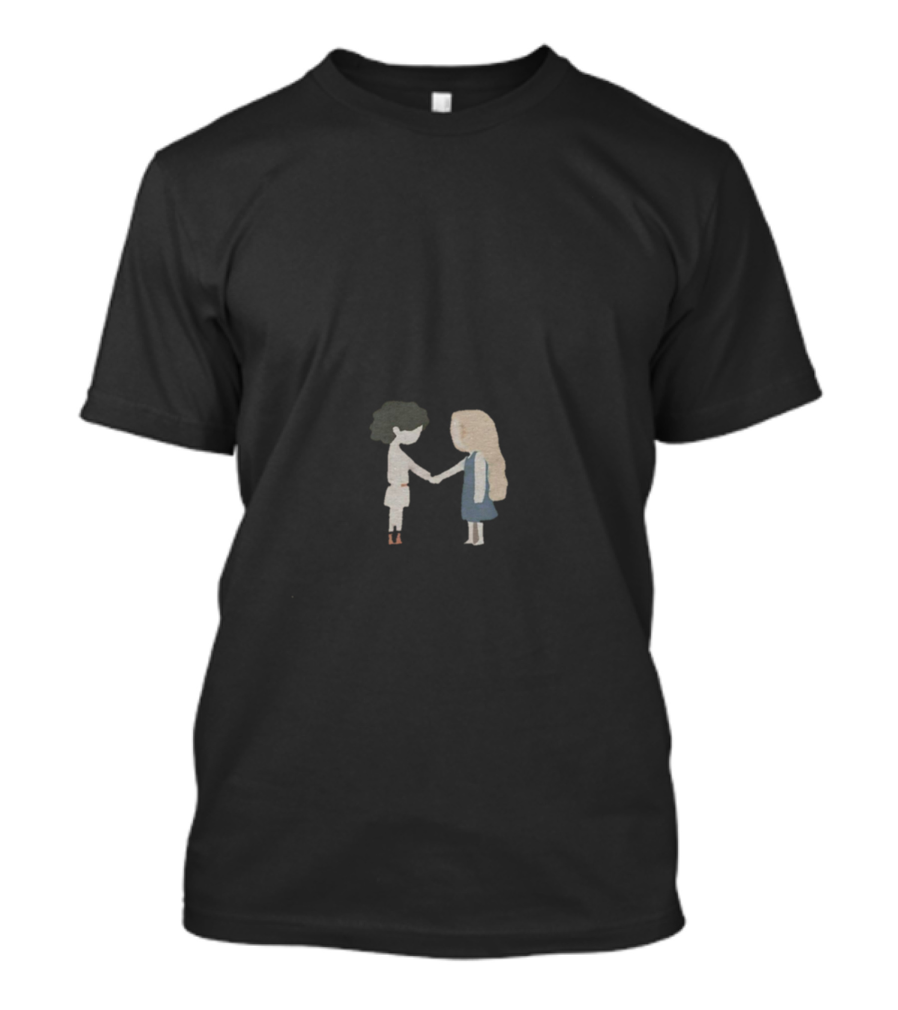 Fire Handshake Connection Between Characters T-Shirt