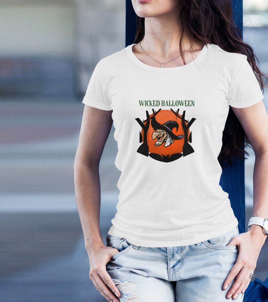 Wicked Halloween Witch Forest T-Shirt