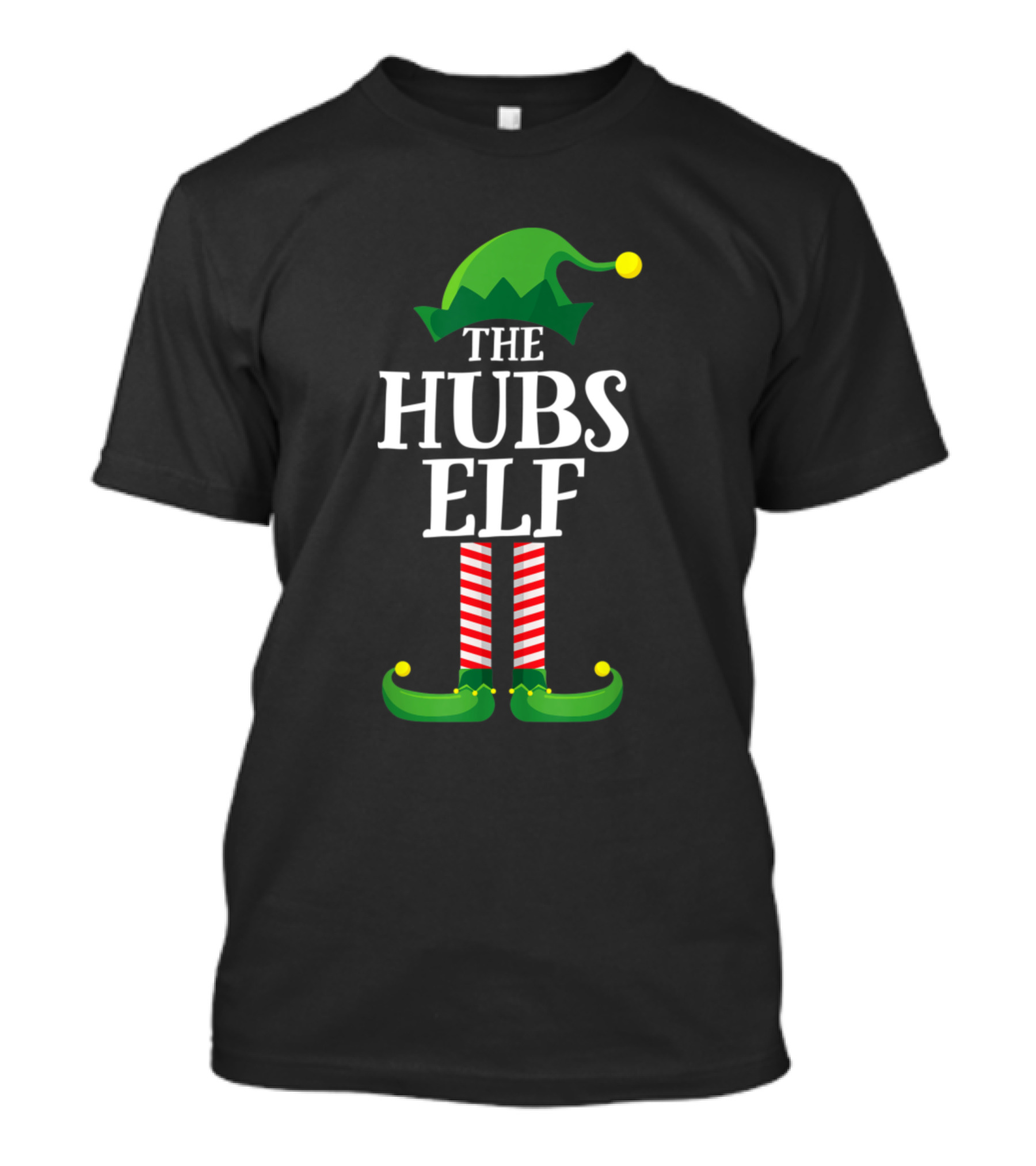 The Hubs Elf Matching Family Christmas Party Pajamas T-Shirt