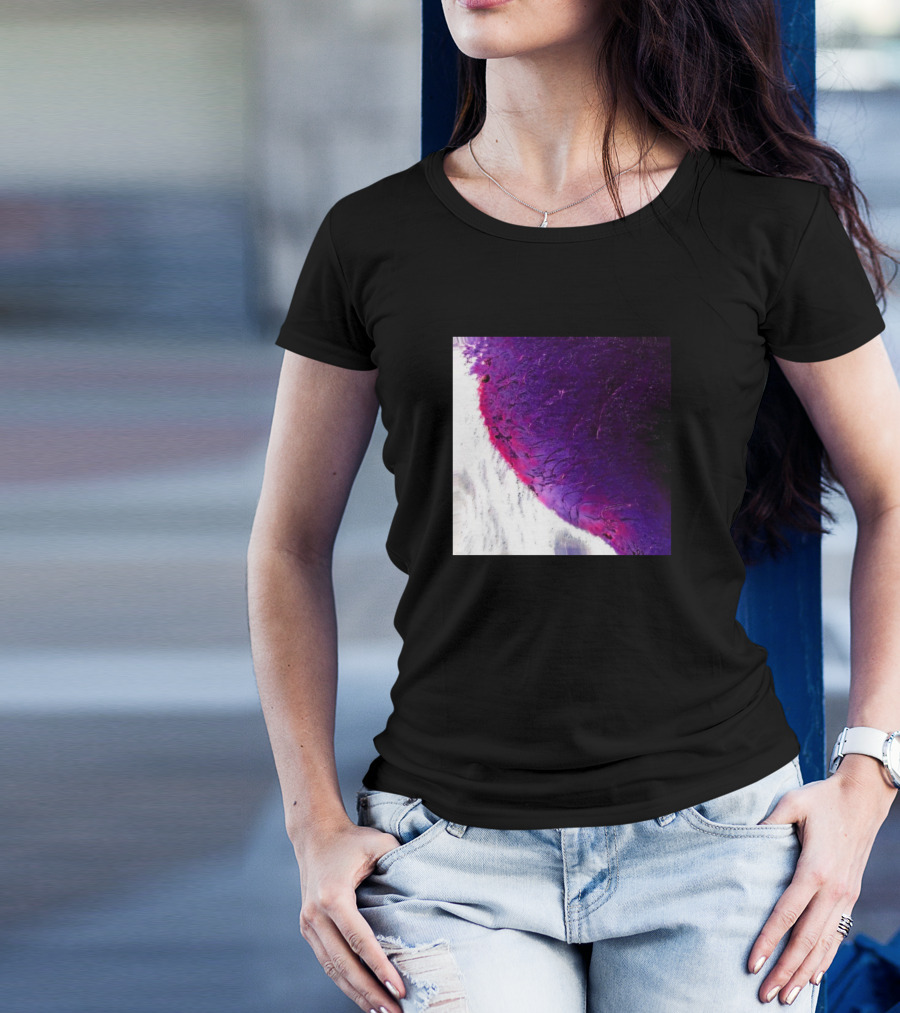 Muse Of Death And Water Abstract Purple And Red Swirl T-Shirt