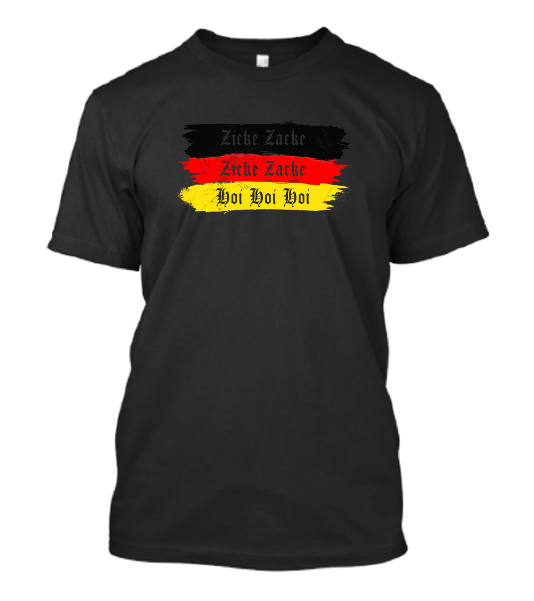 German Oktoberfest Zicke Zacke Hoi Hoi Hoi Flag Colors T-Shirt