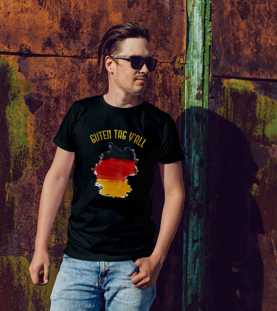 Guten Tag Y'all Funny German Flag Souvenir Oktoberfest T-Shirt