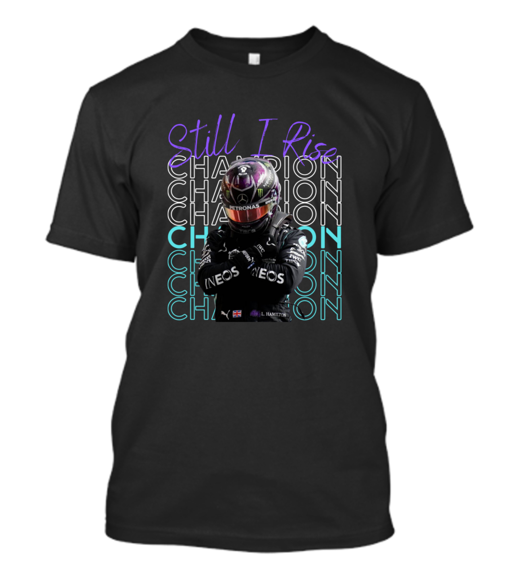 Still I Rise Champion L Hamilton Racing T-Shirt