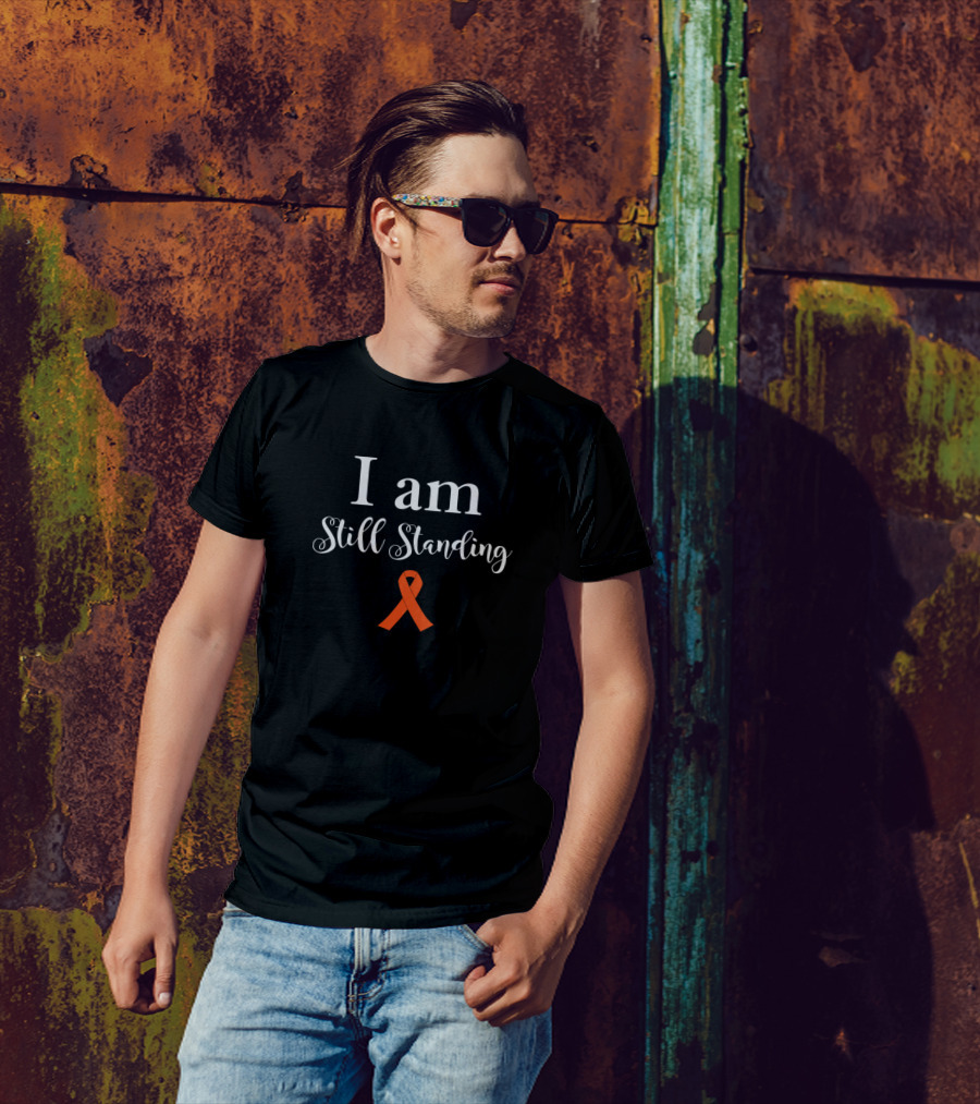 I Am Still Standing Chd Awareness Orange T-Shirt